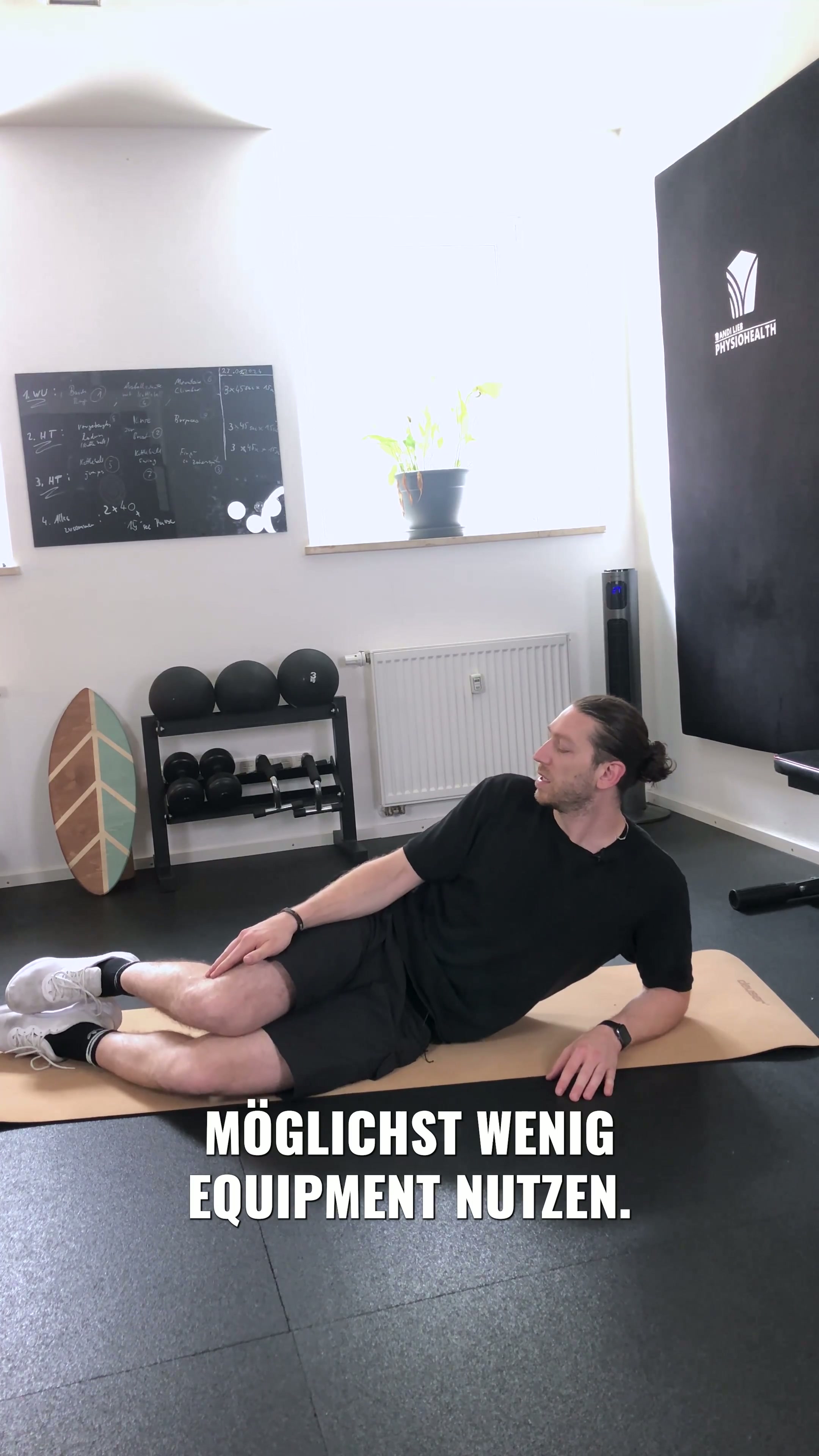 Kräftigungsübung für den Piriformis in Seitlage