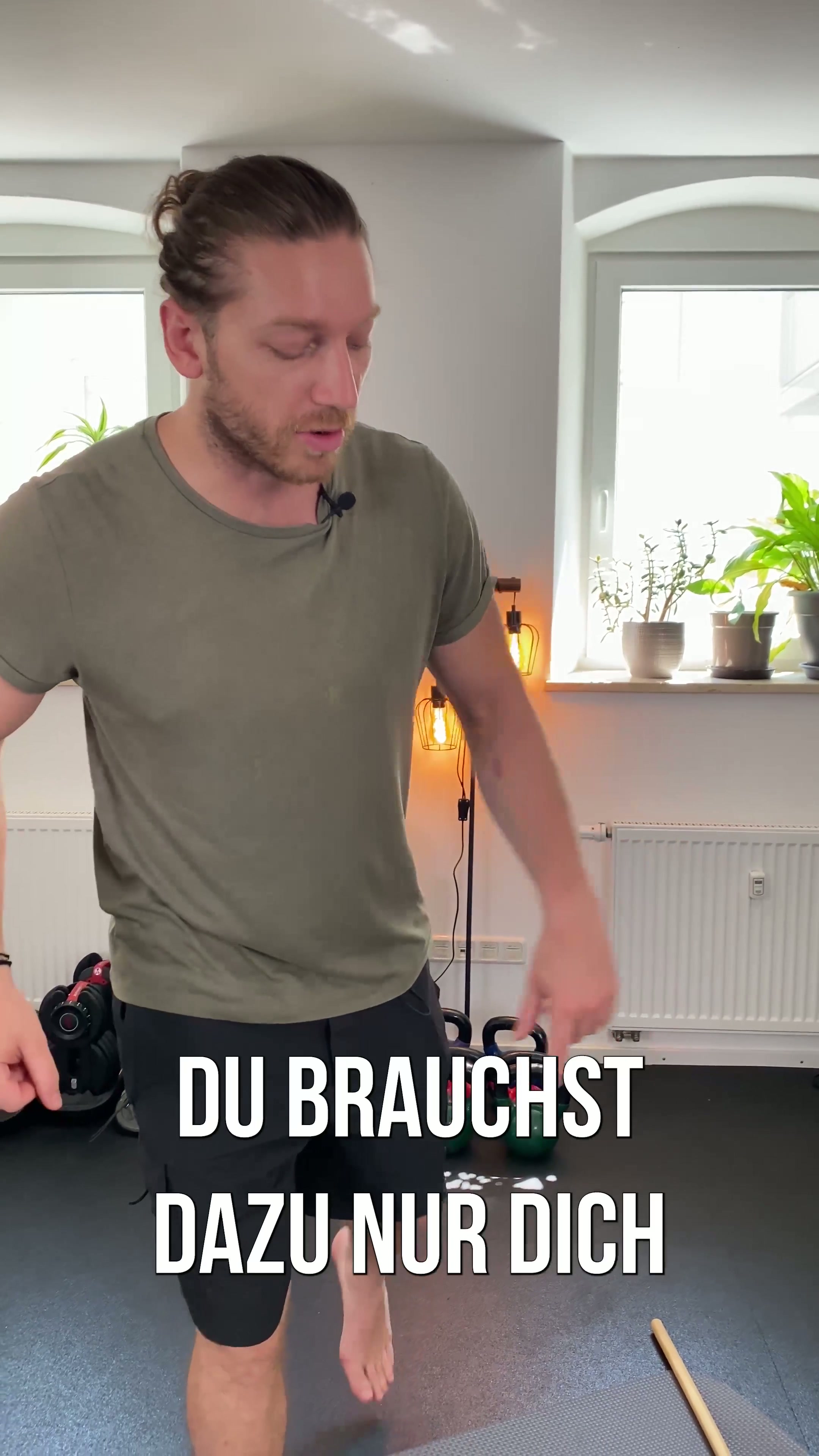 Rotation mit Stab für eine starke Wirbelsäule