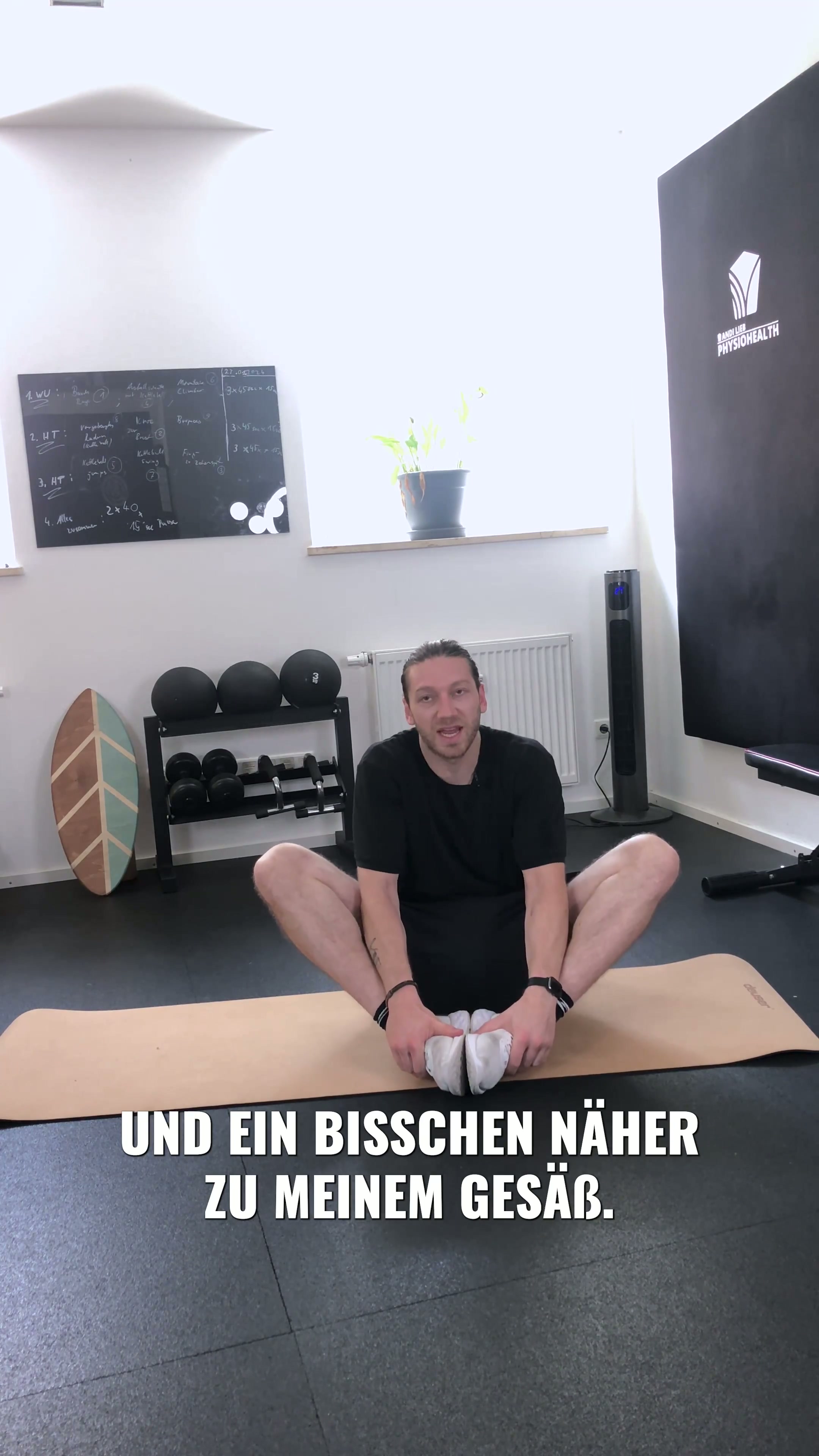 Dehnen für Hüfte und Innenschenkel: Schmetterlingsübung