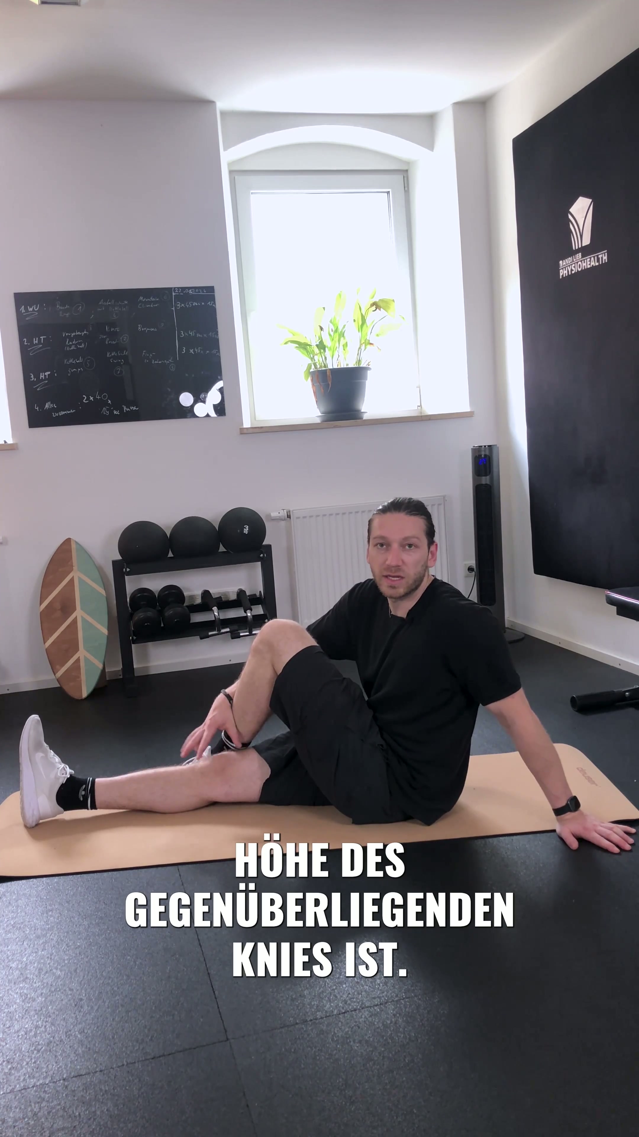 Sitzender Twist für Rumpfdehnung