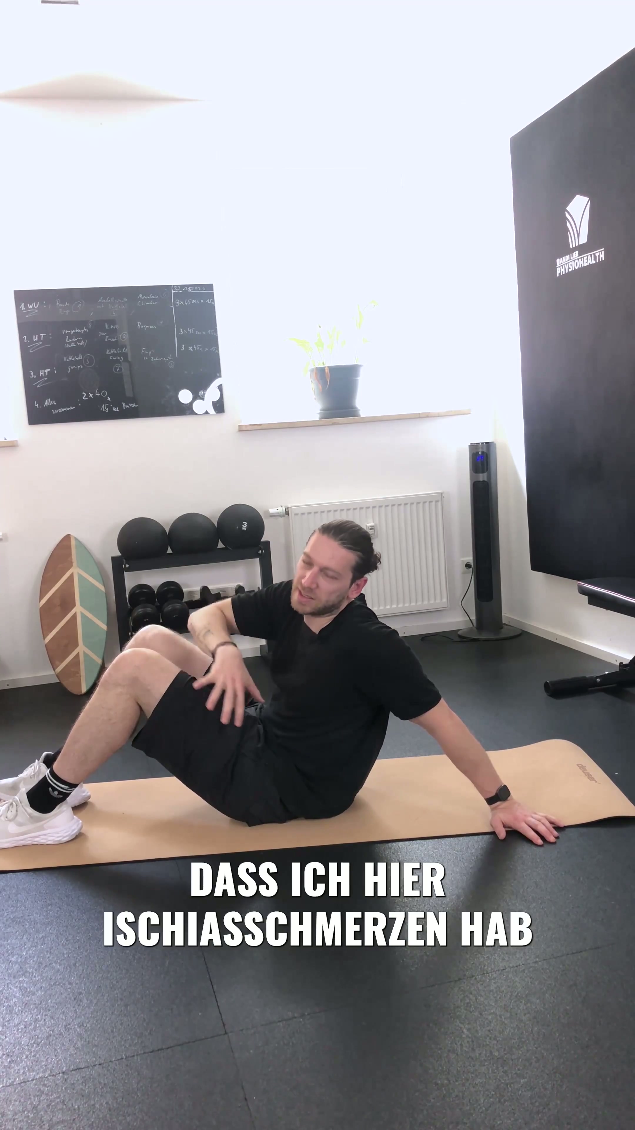 Piriformis-Dehnung im Liegen